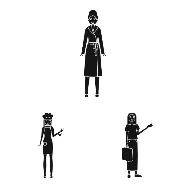 孤立对象情感和女性符号集图片下载