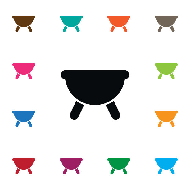 孤立的格栅图标设备元素可以图片下载