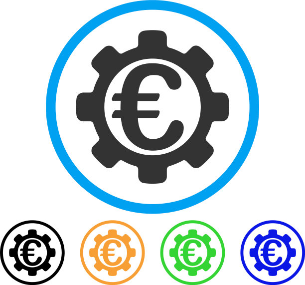 欧元选项圆角图标图片下载