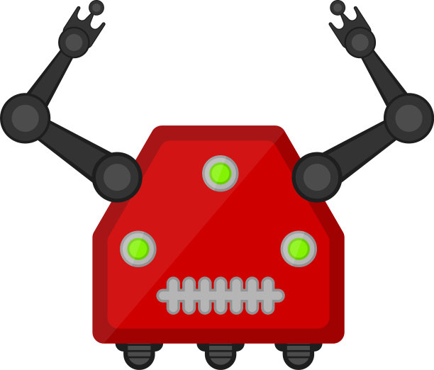 孤立可爱机器人玩具图片下载