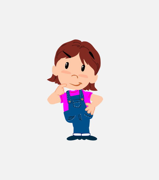 穿着牛仔裤的白人女孩，体贴又快乐图片下载