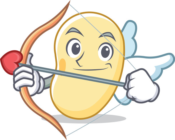 丘比特豆卡通人物图片下载