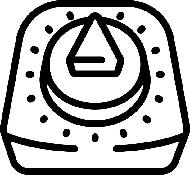 厨房复古定时器轮廓图标图片下载