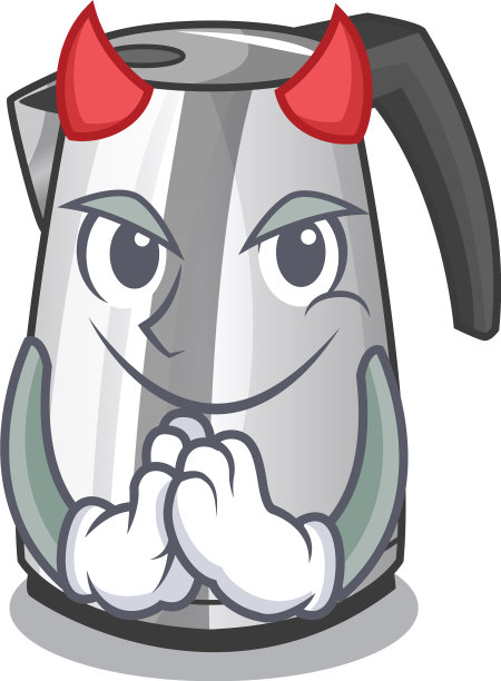 魔鬼厨房电水壶上的吉祥物图片下载