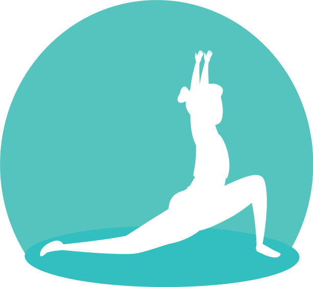 剪影女子练习普拉提姿势图片下载