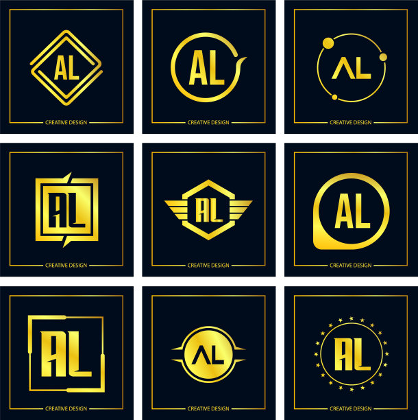 首字母AL组合logo设计图片下载