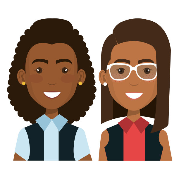 一群女商人团队合作图片下载