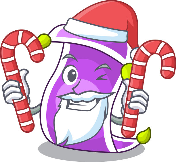 圣诞老人和糖果魔术地毯和横幅图片下载