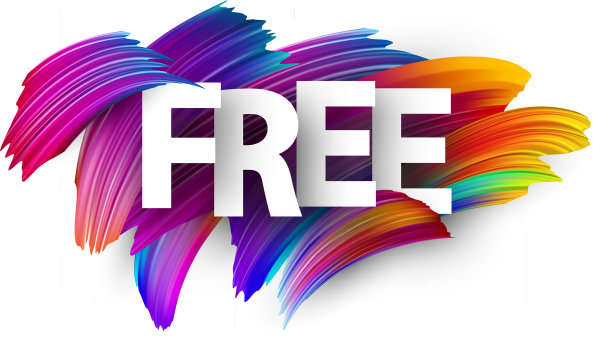 免费纸海报与彩色笔触图片下载