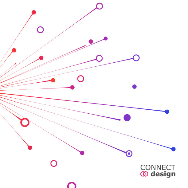 几何抽象连接的线和点图片下载