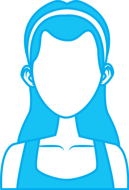 年轻女子卡通图片下载