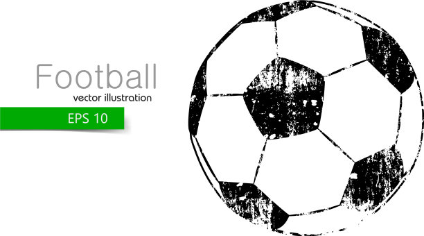 足球的剪影图片下载