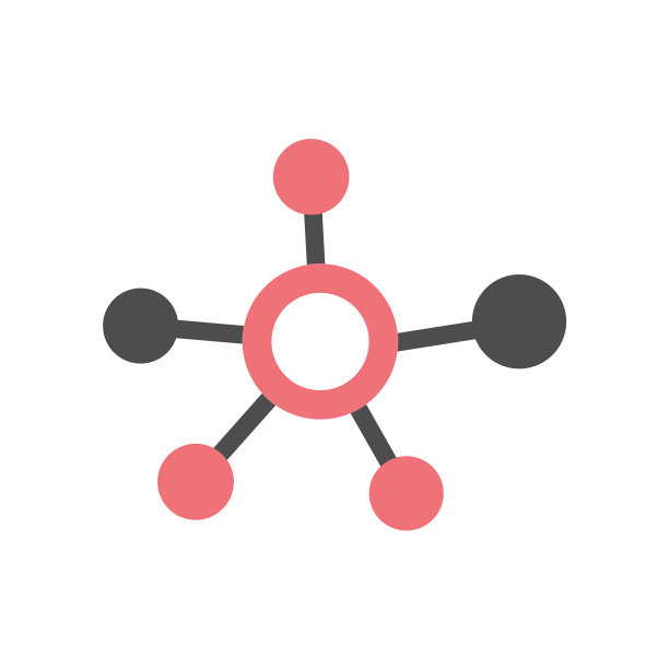 分子标志连接标志图标模板图片下载