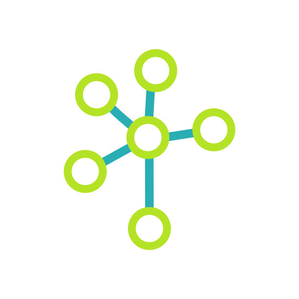 分子标志连接标志图标模板图片下载