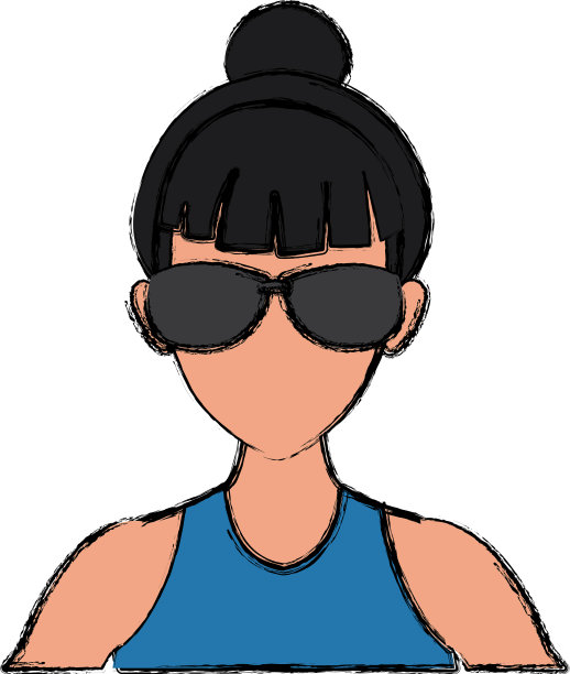 戴墨镜的女人图片下载