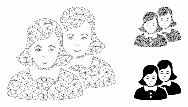 女人网丝架模型和三角形图片下载