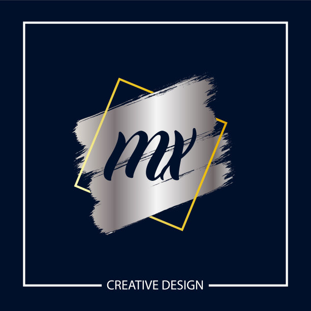 初始mx字母标志模板设计图片下载