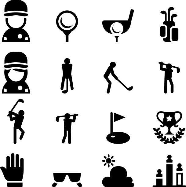 高尔夫球图标设置图片下载