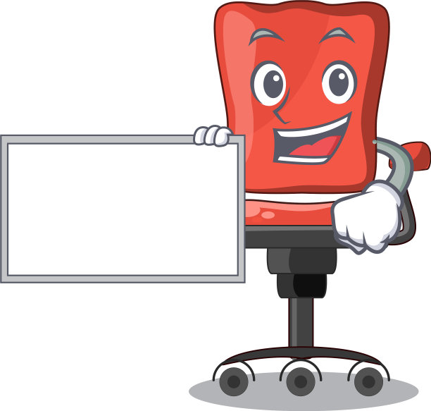 室内配有板式办公桌椅图片下载