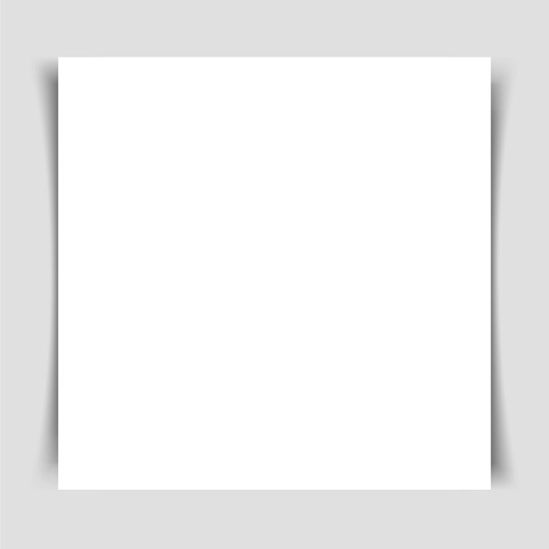 模型的方形飞行与阴影在一个灰色图片下载