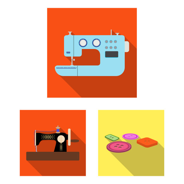 工作室和设备平面图标集合图片下载