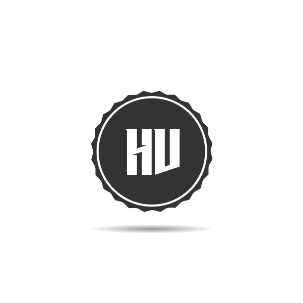 首字母HV logo模板设计图片下载