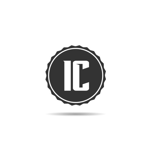 字母IC标志模板设计图片下载