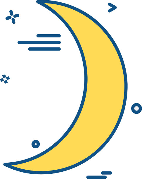 新月图标设计图片下载