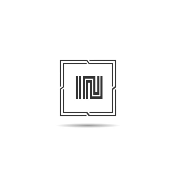 字母IN标志模板设计图片下载