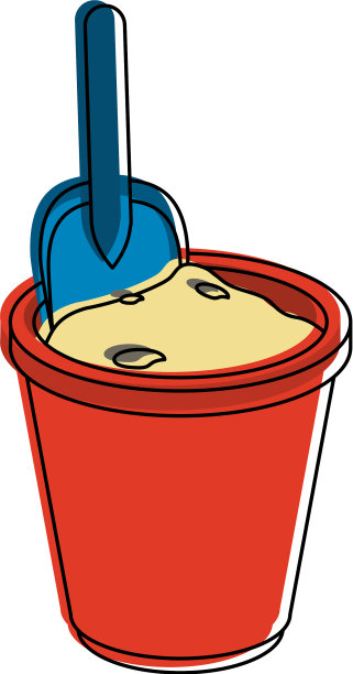 沙斗和铲玩具图片下载