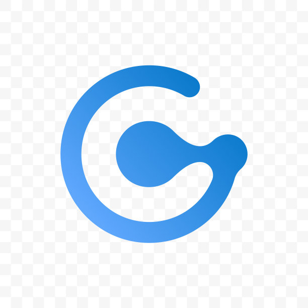 字母g蓝色图标图片下载