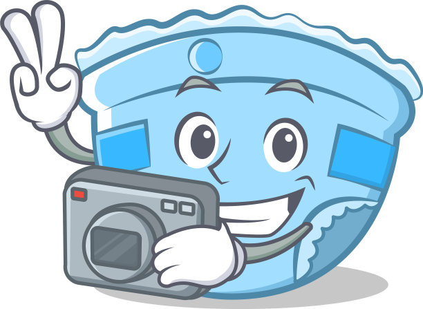 摄影婴儿尿布人物卡通图片下载