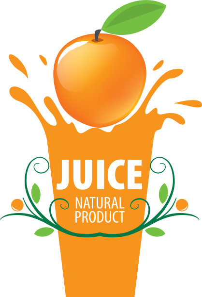 鲜榨果汁标志图片下载