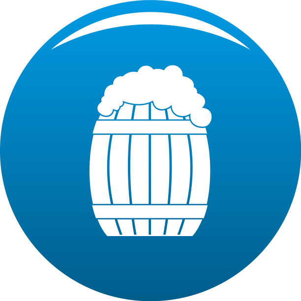 满桶图标蓝色图片下载