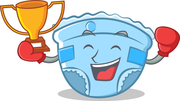 拳击冠军婴儿尿布卡通人物图片下载