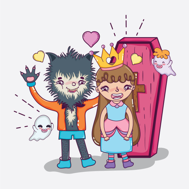 万圣节和儿童卡通图片下载