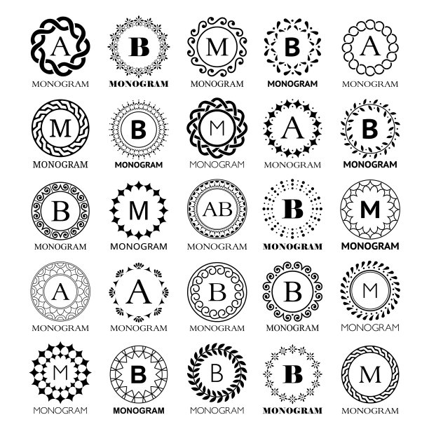 字母模板设计-大集合图片下载