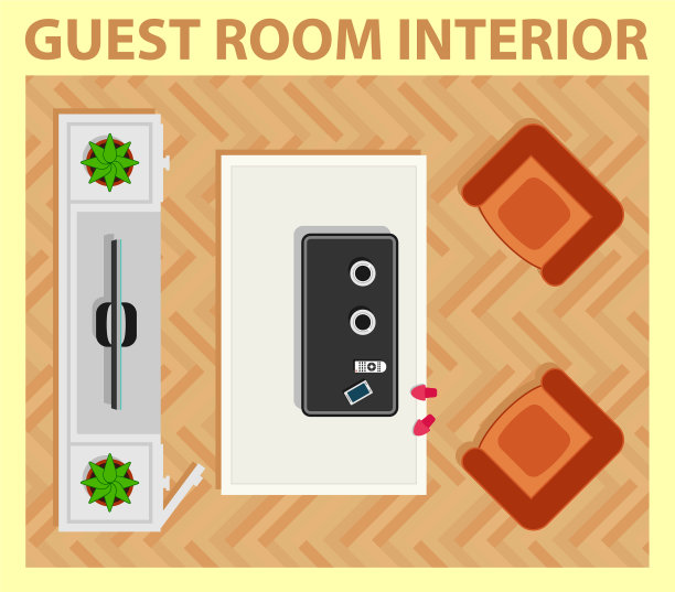 舒适的客房内部装修图片下载