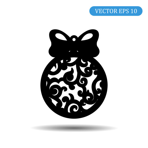 新年球与图案图标图片下载