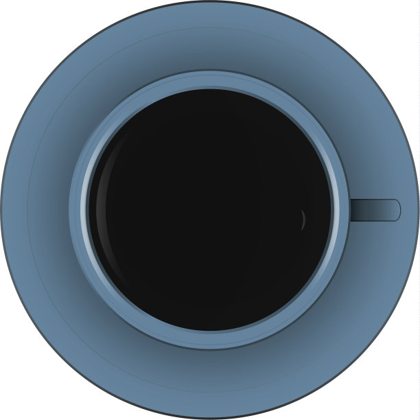 绿松石咖啡杯和盘子图片下载