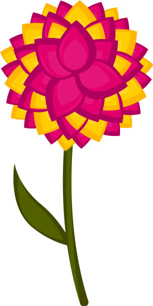 孤立可爱的花朵图标图片下载