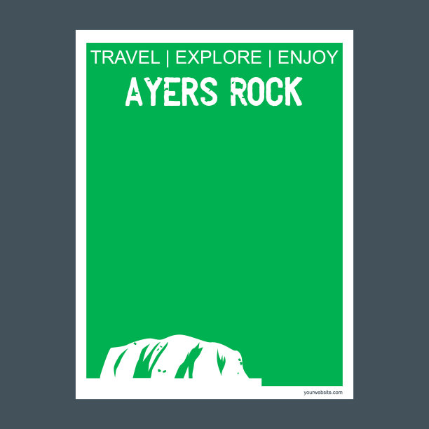 艾尔斯岩澳大利亚纪念碑地标宣传册图片下载