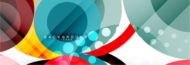 圆构成抽象背景图片下载