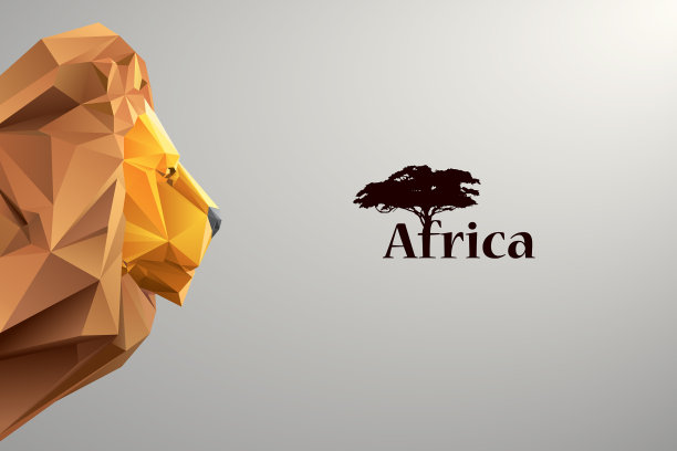 三角形的狮子头图片下载