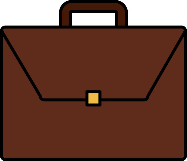 公事包孤立图标图片下载