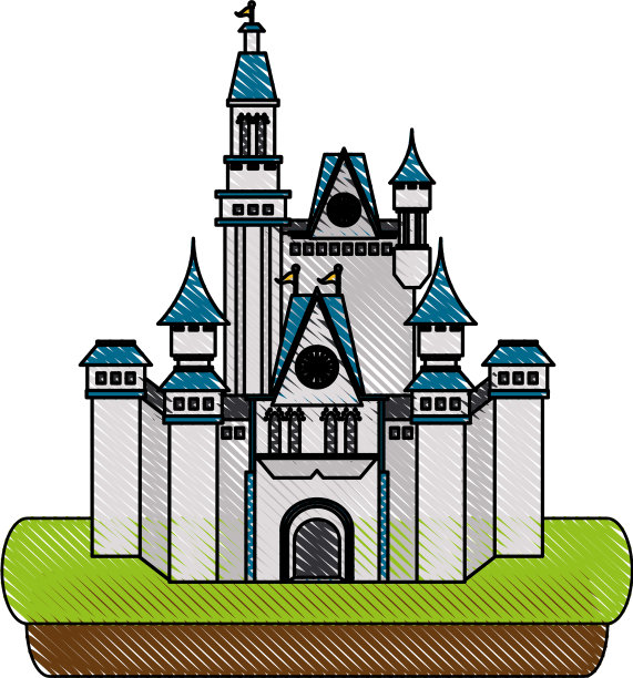 孤立的城堡设计图片下载
