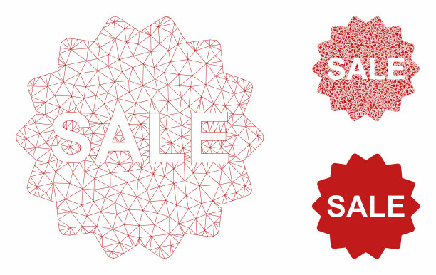 销售令牌网状胴体模型和三角形图片下载