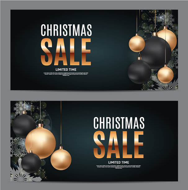 圣诞及新年促销礼品券打折图片下载