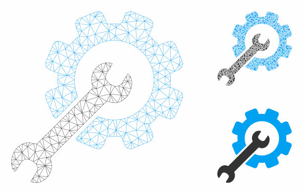 设置工具网格2d模型和三角形图片下载