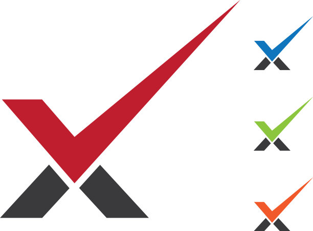 X字母标志模板图片下载